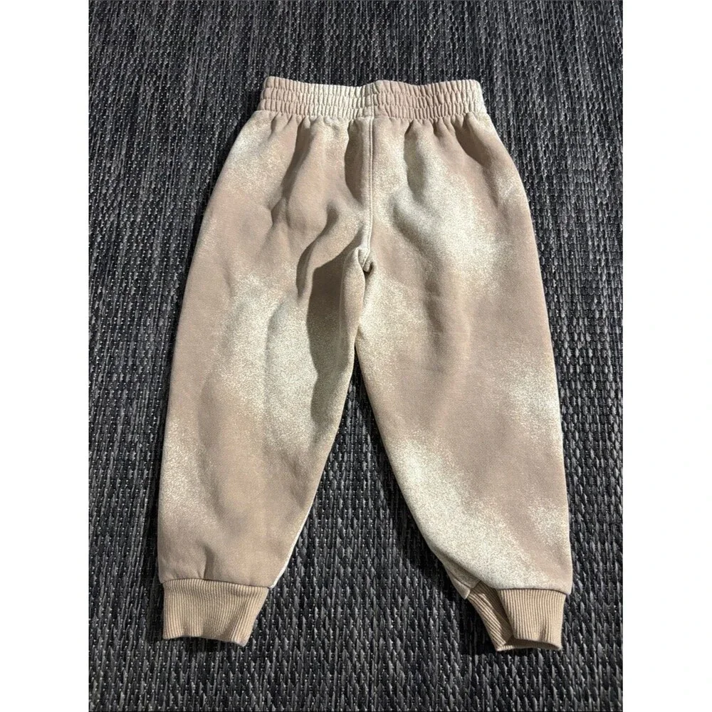 Nike Kids Fleece Sportswear Joggers Beige Brown Tie Dye Size 4T